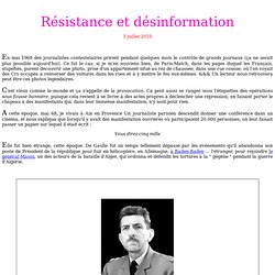 Résistance et désinformation