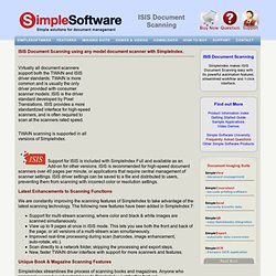 ISIS Document Scanning made easy with SimpleIndex