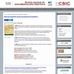 Revista española de Documentación Científica