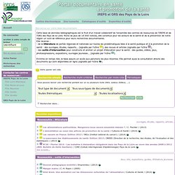 Catalogue en ligne IREPS Pays de la Loire.