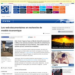 Les web-documentaires en recherche de mod le conomique
