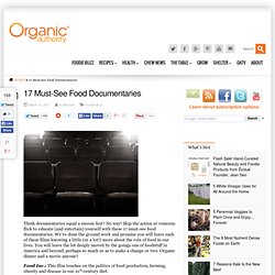 17 Must-See Food Documentaries