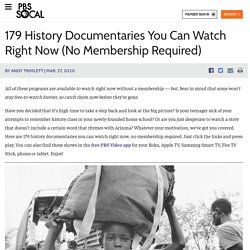 179 History Documentaries You Can Watch Right Now (No Membership Required)