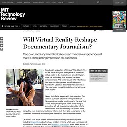 Virtual Documentaries Try to Re-create Real-Life Drama