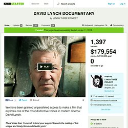 DAVID LYNCH DOCUMENTARY (LYNCH THREE) by LYNCH THREE PROJECT