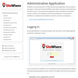 Administrative Application