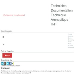 Technicien Documentation Technique Aéronautique à Caudebec (76)