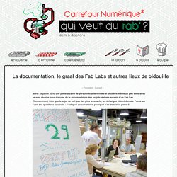 La documentation, le graal des Fab Labs et autres lieux de bidouille ?