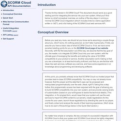 Web Service API Documentation - Rustici Software - Confluence