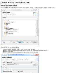 Documentation/Tools/CreateView – SAPUI5 Wiki (TIP CORE User Interface)