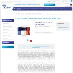 Documentation sur SAP, newsletter USF des différentes commissions