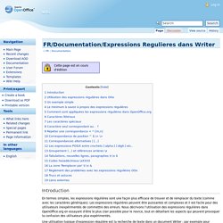 FR/Documentation/Expressions Regulieres dans Writer