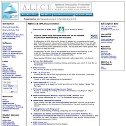 and AIML Documentation (A.L.I.C.E. AI Foundation)