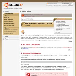 sound_juicer - Documentation Ubuntu Francophone