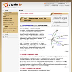 dns - Documentation Ubuntu Francophone