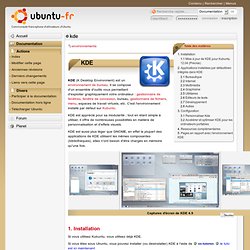 bureau KDE et ses logiciels proposés