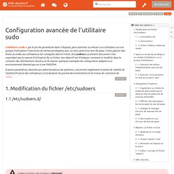 sudoers - Documentation Ubuntu Francophone - Iceweasel
