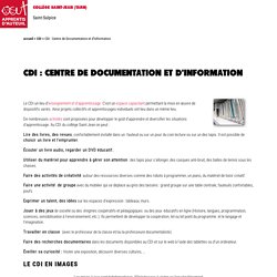 CDI : Centre de Documentation et d'Information - Collège Saint-Jean (Tarn)
