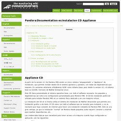 Pandora:Documentation es:Instalacion CD Appliance - Pandora FMS Wiki