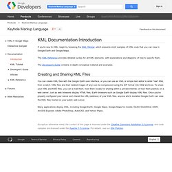 Keyhole Markup Language (KML) Documentation Introduction - KML - Google Code