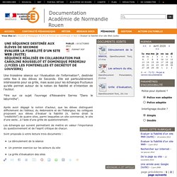 Evaluer la fiabilité d'un site Web (suite)