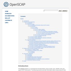 Documentation - Openscap