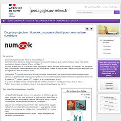 Enseigner Documentation lycée - Coup de projecteur : Numook, un projet collectif pour créer un livre numérique