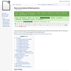 Documentation/Publications – The Document Foundation Wiki