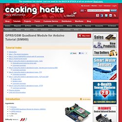 GPRS/GSM Quadband Module for Arduino Tutorial (SIM900)