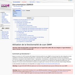 Documentation:SNMP/fr - OCS Inventory NG