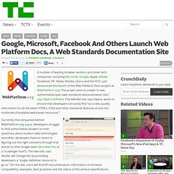 Google, Microsoft, Facebook and Others Launch Web Platform Docs, A Web Standards Documentation Site