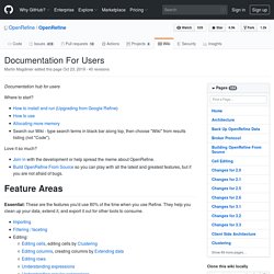 Documentation For Users · OpenRefine/OpenRefine Wiki