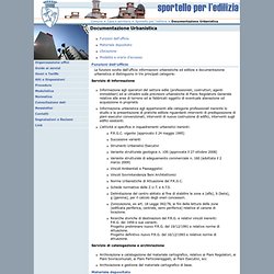 Città di Torino - Sportello per l'edilizia - Ufficio documentazione urbanistica