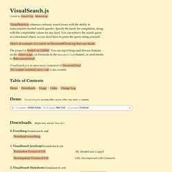 DocumentCloud's VisualSearch.js