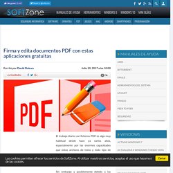 Firma y edita documentos PDF con estas aplicaciones gratuitas
