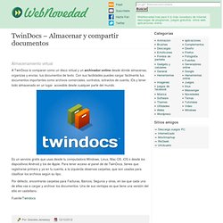 TwinDocs – Almacenar y compartir documentos