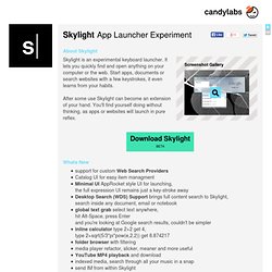 Launch apps, documents, bookmarks - Skylight Launcher