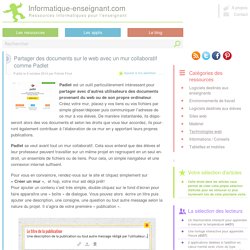 Partager des documents sur le web avec un mur collaboratif comme Padlet