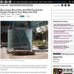 Documents Reveal How the NSA Cracked the Kryptos Sculpture Years Before the CIA