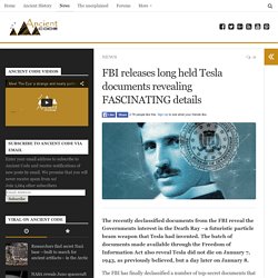 FBI releases long held Tesla documents revealing FASCINATING details