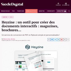 Heyzine : un outil pour créer des documents interactifs : magazines, brochures...