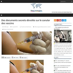 Des documents secrets dévoilés sur le canular des vaccins