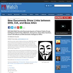 New Documents Show Links between DHS, CIA, and Booz Allen