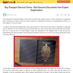 Buy Passport Service Online –Get Genuine Documents from Expert Organization