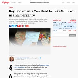 Key Documents You Need to Take With You in an Emergency - Kiplinger - Pocket