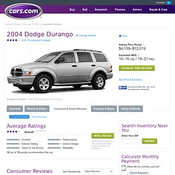 2004 Dodge Durango Consumer Reviews