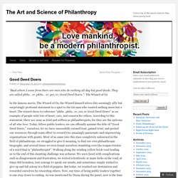 The Art and Science of Philanthropy