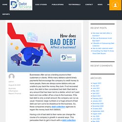 How does bad debt affect a business? - Debt Nirvana