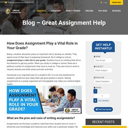 How Does Assignment Play a Vital Role in Your Grade?