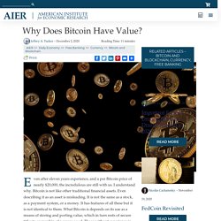 Why Does Bitcoin Have Value? – AIER